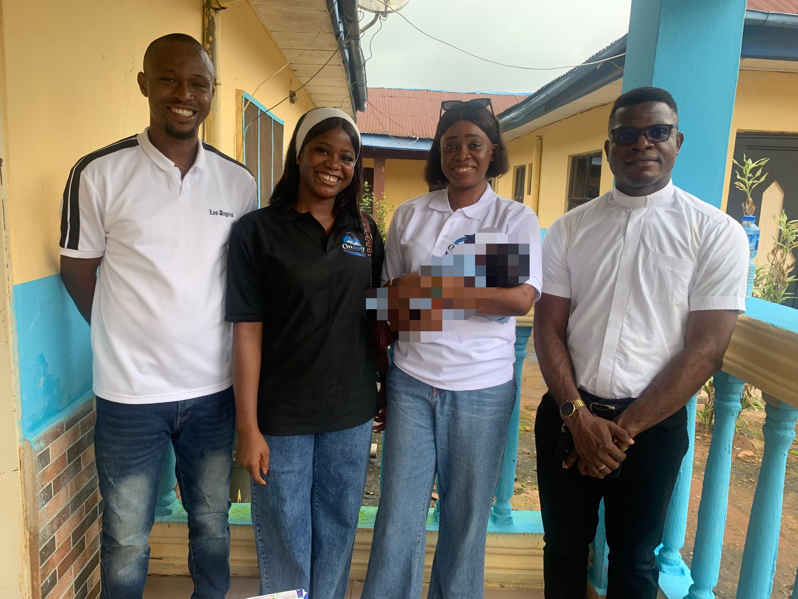 OnSpot Learning Academy team members during their visit to Stella Giordano Orphanage Home